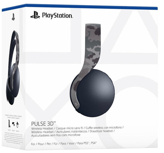 PULSE 3D Wireless Headset - Gray Camouflage